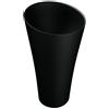 Doporro Lavabo a Colonna Freestanding da Terra in Marmo Resina - Autoportante Monoblocco a Pavimento 42x42x85 cm Nero Senza Foro Rubinetto Colossum33