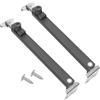 BE-TOOL 2Pcs Limitatori Regolabili per Apertura Finestre, Cerniere per Finestre Grigie, Fermafinestre per Telai di Finestre in PVC, Alluminio e Acciaio