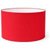 ArG Lighting Paralume Cilindro con Tessuto Cotone, Fatto a Mano, per Lampada da Tavolo, Sospensione, Piantana (Rosso, 50 cm Diametro x 30 cm Altezza)