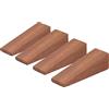 VBESTLIFE 4 Pacchetti di Arresti per Porte di Faggi Pesanti, Zeppe Triangolari Anti -slip con Presa in Gomma per Tutti i Pavimenti 6.3in X 2 Pollici, Porte Sicure su Piastrelle, Moquette,