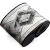 TXLEAPEY Adesivi for bordi da parete in rilievo fai-da-te Vinile Decorazioni for la casa impermeabili Carta parati autoadesiva Adesivo for linea di vita del piede Decorazione della cucina(White black diamond)