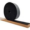 My Plast My-Plast - Rotolo di granulato di gomma da 3 mm per pavimentazione di terrazze, con distanziatore a strisce, autoadesivo, 10.000 x 50 x 3 mm, colore: nero