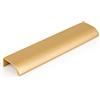 Gedotec Maniglie per mobili alluminio | 1 pezzo Maniglie per armadi - ottone spazzolato incl. materiale di fissaggio | ONA 0372 | LA: 256 mm | Maniglie per armadi da cucina Maniglie per mobili Ma