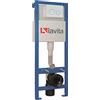 Domino Lavita Telaio autoportante per WC sospeso con piastra di comando (OW) Bianco 112-128 cm