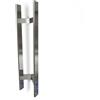 Oppali Spazzolato Acciaio Inossidabile 304 Materiale di alta qualità Maniglia per Porta Entrata | Inclinato di un angolo di 45° | Rettangolo T-Bar | 40cm Lunghezza totale