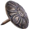 Tiiyee Puntine per tappezzeria, Puntine per chiodi decorativi, Puntine per tappezzeria, Spille per tappezzeria, Chiodi per tappezzeria, Puntine in ottone per mobili antichi(16 * 15mm-Crisantemo in bronzo)