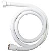 Generic Tubo flessibile for doccia in acciaio inossidabile da 1,5 m di colore bianco con doppia chiusura(80cm)