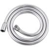 Generic Tubo flessibile for doccia in PVC da 1,5/2/3/4 m, flessibile anti-avvolgimento, tubo di prolunga for rubinetto del bagno(Silver,400CM)