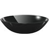 vidaXL Lavandino in Vetro Temperato 42 cm Nero Lavabo Lavello Sanitari Bagno