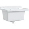 vidaXL Lavabo a Parete Bianco 50x35x24 cm in Resina, lavabo a parete, lavabo da toilette, lavabo da esterno, lavabo a muro, lavabo pensile