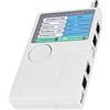 Akozon Tester per cavi di rete Tester per cavi di rete LAN portatile 4-in-1 Telecomando RJ11 RJ45 USB BNC per cavi STP UTP