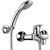 PAFFONI MISCELATORI 023 VASCA C/DUPLEX Argento Contemporary Montaggio a parete Monoforo