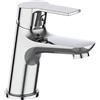 HYTAMA TOOLS Miscelatore Monocomando per Bagno, Rubinetto per Lavabo, Cromo, Argento Serie Luxury Florenzi Rubinetterie