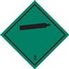 stickerslab srl StickersLab - Etichetta in PVC di classe 2 divisione 2.2 per Gas non infiammabili non tossici ADR (Misura - 100mm x 100mm, Quantità - 50 pezzi)