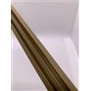 Plastik2 Profilo portarete alluminio Bronzo per zanzariere a schermo fisso o magnetico, 198 cm