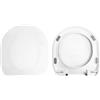 HYDRO HOME Copriwater Sedile Wc M2 45 GALASSIA Come Originale, In Plastica Termoindurente Avvolgente,Colore Bianco MADE IN ITALY CHIUSURA AMMORTIZZATA