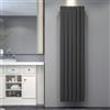 ELEGANT Radiatore di design piatto 1800 x 465 mm Antracite Radiatore per bagno a doppio strato Radiatore verticale a pannelli