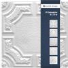 Marbet Design Pannelli da soffitto in polistirolo EPS, pannelli da soffitto leggeri e robusti dal design moderno (pacchetto risparmio 10 QM CARACAS 50 x 50 cm) per ambienti umidi, pannelli decorativi