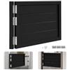 Garbenat Porte a battente, 90 x 60 cm, divisorie, in legno di pino, stile retrò, porta basculante per caffè, con chiusura automatica, divisorio per cucina, bar (nero)