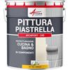 ARCANE INDUSTRIES Vernice per piastrelle bagno e cucina - ARCAPOXY PIASTRELLE - 1 kg (fino a 10 m² in 2 strati) Giallo Traffico - RAL 1023