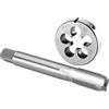 Burkit M13 X 1 Maschio e Die Set mano destra, M13 x 1.0 Filettatura macchina Tap e Round Die