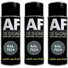 Alex Flittner Designs 3 X RAL Vernice spray per auto vernice colorata vernice spray RAL 7024 grigio grafito opaco