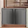 LHXLSH Porta A Mezza Vita Caffè Bar Saloon Door Con Cerniere Porta Saloon Legno Cucina Ristorante Partizione, Per Cucina, Negozio, Divisorio D'ingresso, Pub, Finitura Verniciata(120x90cm/47.2x35.4in)