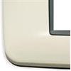 Vimar Serie Eikon - Placca Round 4 Modulo metallo verniciato bianco