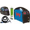 AWELCO - Saldatrice inverter MMA-TIG 150A Mikrotig 170 - Kit completo con passamontagna automatico, bottiglia Argon, Erogatore e torcia TIG 4m - Saldatura Acciaio, Inox e Ghisa