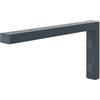 HOLZBRINK Supporto per mensola in metallo 30x15 cm HLA-B (1 pz) | Supporto per mensola lavabo da appoggio, reggimensola robusta da muro | Colore: Antracite