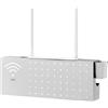 Arroopu Scatola portaoggetti per router WiFi con montaggio a parete, scatola nascosta per cavi WiFi, multifunzione, copertura decorativa, organizer per la gestione dei cavi, per casa e ufficio, 40 x