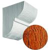 Eleni Wood - EW016 - Mensola per trave decorativa in finto legno, in poliuretano leggero e resistente, personalizzabile in 10 colori, fissaggio con colla. (Castagno 66)