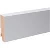 Leiste24 Battiscopa quadrato in legno massiccio, bianco laccato RAL 9010