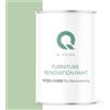 Q-COVER Vernice per mobili semi-opaca, colore: Verde bianco RAL 6019, 1 L, colore legno per interni | coprente, a base d'acqua, antigraffio, per cucine, armadi, tavoli, giardino