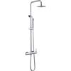MICE COLLECTION MICE - Colonna doccia con monocomando integrato in acciaio inox - spruzzatore extra piatto - Rubinetteria bagno cromato - Monza Imex