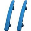 DSWZLQDXB 2 pezzi Maniglioni per Armadio Colorato Pomelli per Mobili Camera bambini Maniglia per guardaroba Tiretti del cassetto Profili in lega di zinco Manopole Maniglie tirare (Hole Distance 128mm,Blue)