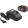 YAMATO KIT-BAT-01, KIT BATTERIA AL LITIO + CARICABATTERIE UNIVERSALE, 20 Volt, 4.0 Ah, MYX cordless system