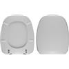 Materialcasa Copriwater dedicato per serie Tratto Disegno Ceramica in resina poliestere colata bianco lucido - coperchio sedile tavoletta per wc - massima qualita' garantita