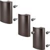 SOTECH 3 x SOTECH maniglia per porta da balcone SEJA II alluminio marrone 85 x 40 x 20 mm maniglia per porta da esterno maniglia per porta da esterno