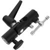 EPIGEIST Adattatore Supporto Flash H-shape in Alluminio per Stativi Fotografia con Porta Ombrello e Softbox Compatibile con Treppiedi e Flash Esterni Doppio Montaggio Lampada Design