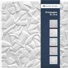 Marbet Design Pannelli da soffitto in polistirolo espanso (EPS), leggeri e robusti, dal design moderno (formato risparmio, Zefir, bianco, da 10 mq, 50 x 50 cm), scocca