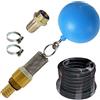 AMUR TUBO CON SET DI ASPIRAZIONE PER POMPA CENTRIFUGA IDRAULICA - TUBO CON SET PER POMPA CENTRIFUGA set di aspirazione per pompa autoclave senza/con tubo, con sfera galleggiante e fascette
