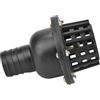 YWBL-WH Valvola di fondo della pompa dell'acqua, valvola di ritegno piatta a bassa pressione in PVC nero, accessori per pompa dell'acqua per macchina del fluido(1.5in)