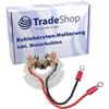 Trade-Shop Supporto per spazzola di carbone con 2 carboncini (installati) adatto per Makita CB440, BTD140, DTD146, BTD142, BTD146.