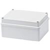 Gewiss GW44276C Plastica Cassetta di Derivazione con Coperchio Basso a Vite, Pareti Lisce, IP-56, Grigio, 150mm x110mm x 70mm