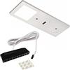 SOTECH Lampada da sottopensile in alluminio Domus Line LED FYN SE D-MOTION con sensore (190 x 70 mm, 12V, 5W, 2700-6000 K, Micro12, spazzolato)