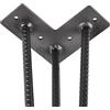 SOTECH 4 pezzi gambe a forcella aspetto industriale aspetto acciaio dolce 406 mm 3 montanti gambe per sedie gambe per tavoli telaio per tavoli