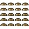 Emuca 9160108 Maniglia per mobile, CC 64mm, Zama, Bronzato, Set di 20