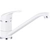 eurosanit Rubinetto Monocomando per Lavello Tilt Bianco | Design Moderno con Beccuccio Girevole e Finitura Luminoso | by EUROSANIT