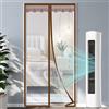 HFDASUENT Tenda Magnetica Isolante Termico Freddo per Porte, EVA Trasparente Isolamento Termico Tenda Magnetica per Protezione dal Freddo,Chiusura Automatica,per Balcone Bagno Soggiorno